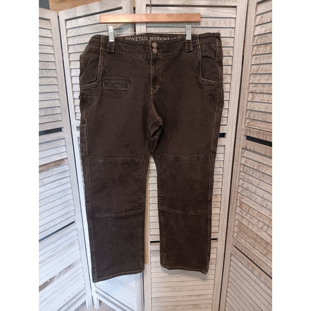 Dovetail Workwear Day Construct Pants Wmn's sz. 24/30 (39"WX29.5"L) Double Knee